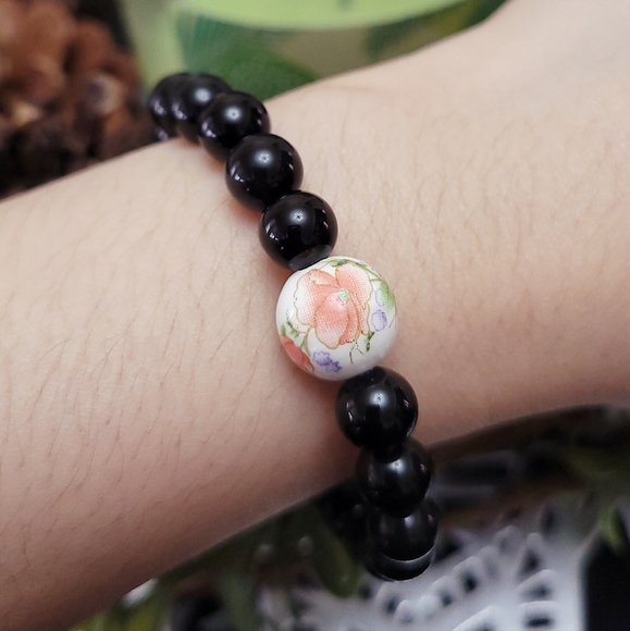 Real Onyx Necklace Chain and Bracelet Set - Picture 4 of 5